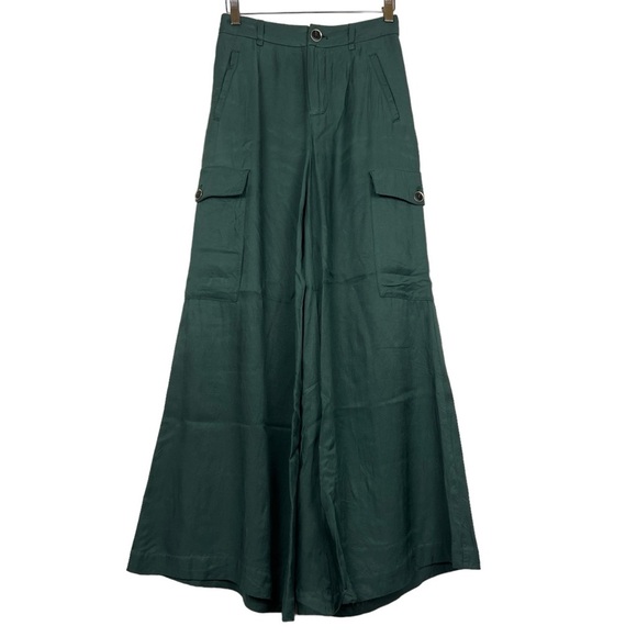 Anthropologie Maeve Johana Wide Leg Cargo Pants - Picture 3 of 7